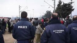 Europe's Migrants Crisis: Idomeni Stock Footage