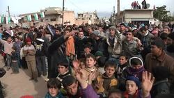 Pro Free Syrian Army Rally In Baba Amr News Clip