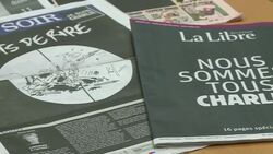 CLEAN : Charlie Hebdo: Front pages of Belgium National newspaper News Clip