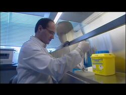 Aids Testing Laboratory Shots                  News Clip