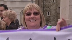 Westminster Women's Day Protest on Budget Day News Clip