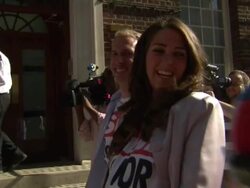 Royal Lookalikes Appear outside St Mary's Hospital News Clip
