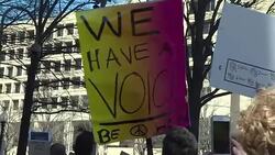 CLEAN : Demonstration against Sessions takes place in Washington News Clip