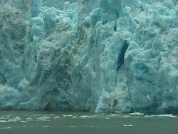 Ice Glacier from Boat, Close Up Shot Stock Footage