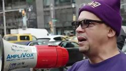 Anti-Trump Protest, Nurses & 1199SEIU United Healthcare Workers, NYC Stock Footage