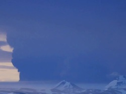 Grimsvotn Volcano Produces Huge Ash Clouds Stock Footage