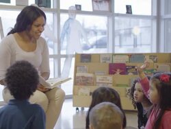 Preschool Story Time Stock Footage