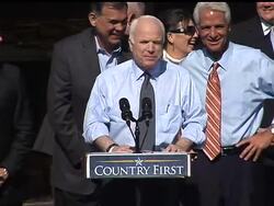With less than a week before Election Day, John McCain made a play for Florida and it's prize of 27 electoral votes. News Clip