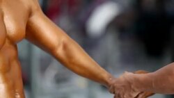 Body Builder in the Gym Stock Footage