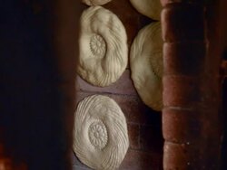 tandoor, traditional way for making bread Stock Footage