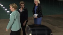 Merkel meets Brazilian president; comments on Germany/Portugal football match News Clip