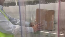 Pharmaceutical products at Heathrow cargo terminal News Clip