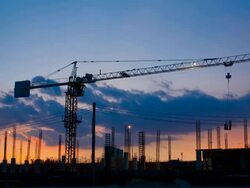 Construction Site Stock Footage