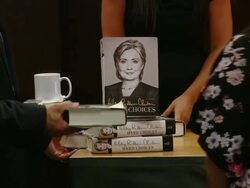 ATMOSPHERE - Books at the Hillary Rodham Clinton Book Signing Stock Footage