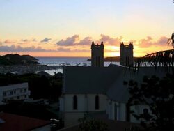 HD Video of Noumea, New Caledonia at sunset Stock Footage