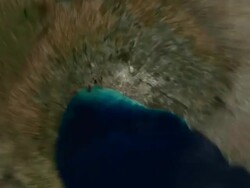 Down to Chicago - Cosmic Earth Zoom Animation Stock Footage