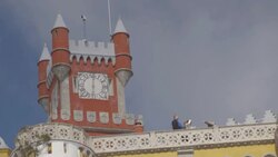 Portugal Sintra Pena Palace Lisbon Stock Footage