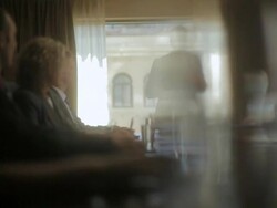 MS PAN Man leading business meeting in meeting room / Seattle, WA, United States Stock Footage