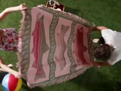 MS, Lockdown, a family arriving at the park, overhead view Stock Footage