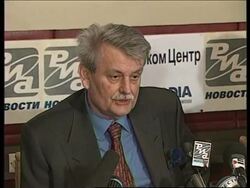 RUSSIA: YUGOSLAV AMBASSADOR TO RUSSIA PRESS CONFERENCE News Clip