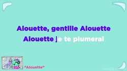 French skylark nursery rhyme - Alouette Instructional Video