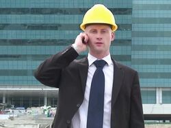 Construction manager Stock Footage