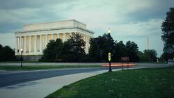 Lincoln Memorial Time Lapse Stock Footage
