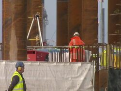 Grangemouth Oil Refinery Storage Tank Construction Site News Clip