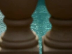 Beautiful Swimming Pool Stock Footage