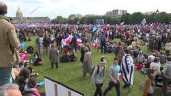 CLEAN : Massive anti gay marriage demo winds up News Clip