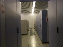 MS POV Machine room / Earth simulator Japan, Japan Stock Footage