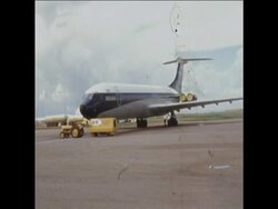 SYND 16-6-72 BRITISH VC10 DETAINED Instructional Video