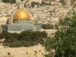 HD Dome of the Rock in Jerusalem Stock Footage