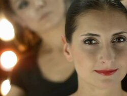 HD: Hairstyling Female Model At Backstage Stock Footage