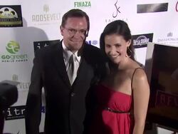 Michael Caulfield (L) at the Beverly Hills Film, TV & New Media Festival - Opening Night Gala at Hollywood CA. (Footage by WireImage Video/Getty Images Entertainment Video) Stock Footage