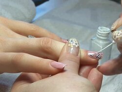 Art Manicure Stock Footage