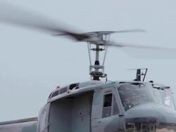 Close-up:Helicopter Rotor. Stock Footage