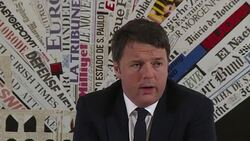 CLEAN : Italian PM speaks on Brexit and support for Hillary Clinton News Clip