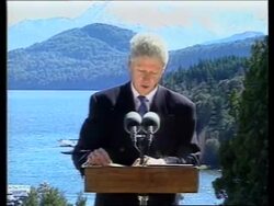 ARGENTINA: US PRESIDENT CLINTON VISIT: FINAL DAY News Clip