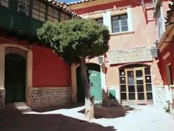 MS PAN Shot of houses / Potosi, Bolivia Stock Footage