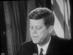 JFK Cuban Missile Crisis speech - Part 7 of 14 Stock Footage