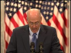 Treasury Secretary Henry Paulson lays out steps to shore up the nation's banking system by having the government buy shares in leading banks, something he 'regrets' doing but says is necessary for the health of the economy. Instructional Video