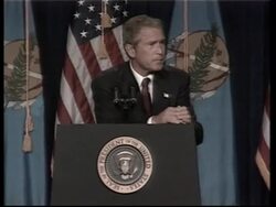 President on campaign against terror and "world's worst nations" News Clip