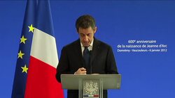 Sarkozy celebre Jeanne d'Arc symbole de 'l'unitÃƒÂ© nationale' News Clip