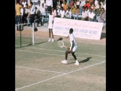 LIB 12/12/73 SINGLES FINALS OF FIRST ALL AFRICA LAWN TENNIS CHAMPIONSHIPS News Clip