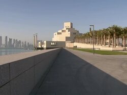 WS View of Museum of Islamic Art / Doha, Qatar  Stock Footage