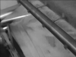 Interior of textile mill Stock Footage