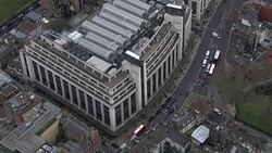 Aerials of the Evening Standard headquarters News Clip
