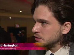 EVENT CAPSULE CHYRON - at 'Pompeii' VIP screening Stock Footage