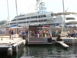 Atmosphere at the 51st Monte-Carlo Television Festival - Atmosphere at Monte-Carlo . (Footage by WireImage Video/Getty Images Entertainment Video) Stock Footage